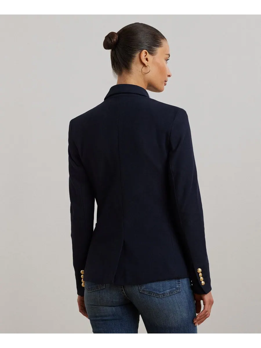 Жаккардовый блейзер с вышивкой булиньон, размеры P/XS-3X Lauren Ralph Lauren — изображение 5 из 6, темно-синий