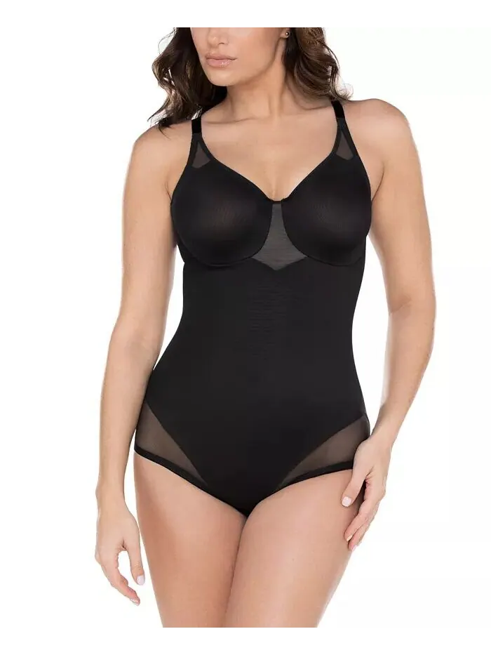 Женский сексуальный прозрачный сверхпрочный боди-брифер 2783 Miraclesuit — изображение 1 из 4, черный