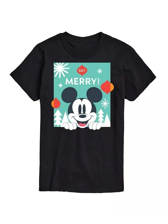 Мужская футболка Disney Holiday с короткими рукавами AIRWAVES — изображение 1 из 3, черный