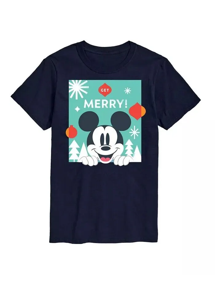 Мужская футболка Disney Holiday с короткими рукавами AIRWAVES — изображение 1 из 3, темно-синий