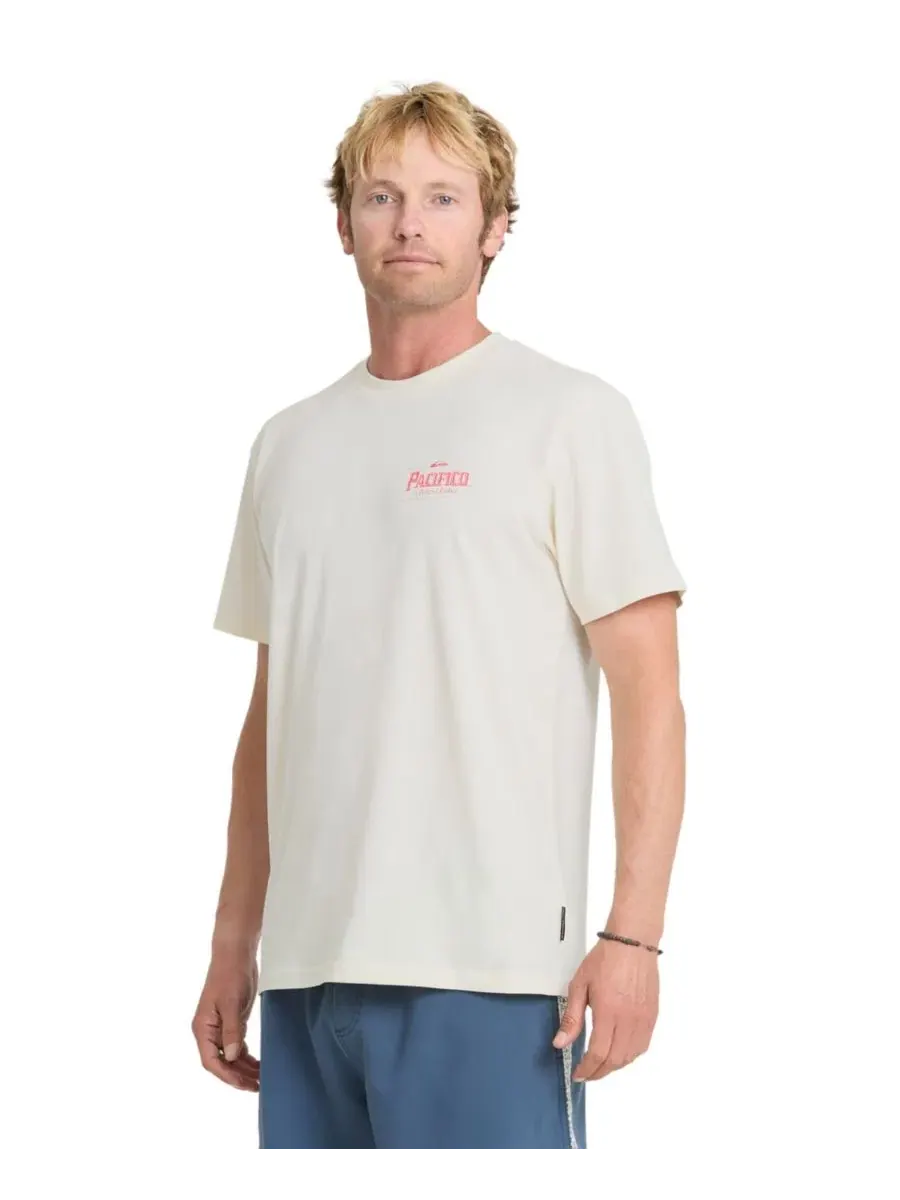 Футболка с коротким рукавом Pacifico Sayulita Cruising Quiksilver — изображение 3 из 7, белый