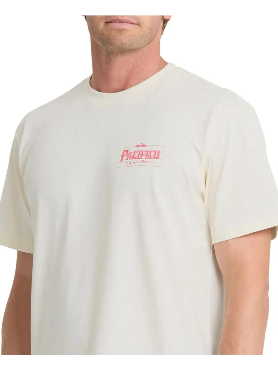 Футболка с коротким рукавом Pacifico Sayulita Cruising Quiksilver — изображение 4 из 7, белый