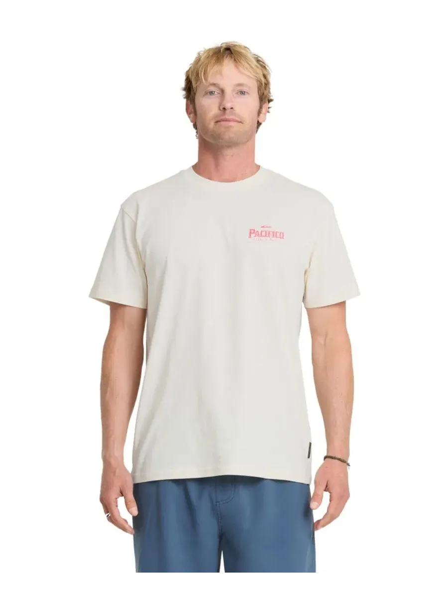 Футболка с коротким рукавом Pacifico Sayulita Cruising Quiksilver — изображение 5 из 7, белый