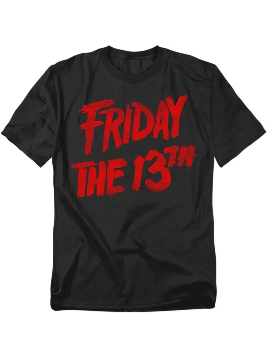 Футболка с принтом Friday The 13th — черный