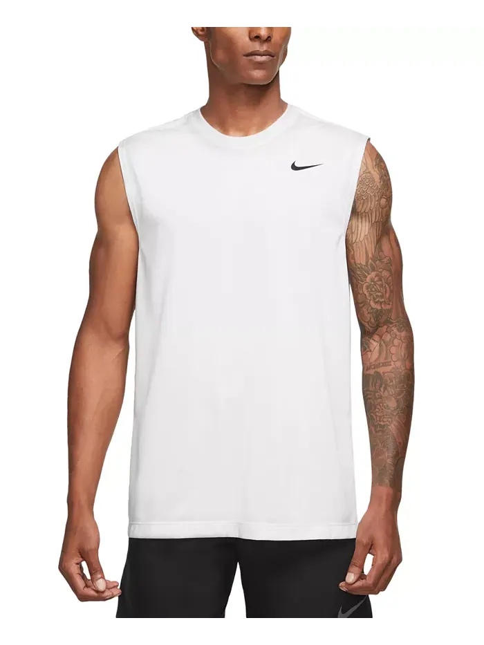 Мужская майка для фитнеса Legend Dri-FIT без рукавов Nike — изображение 3 из 7, белый/черный
