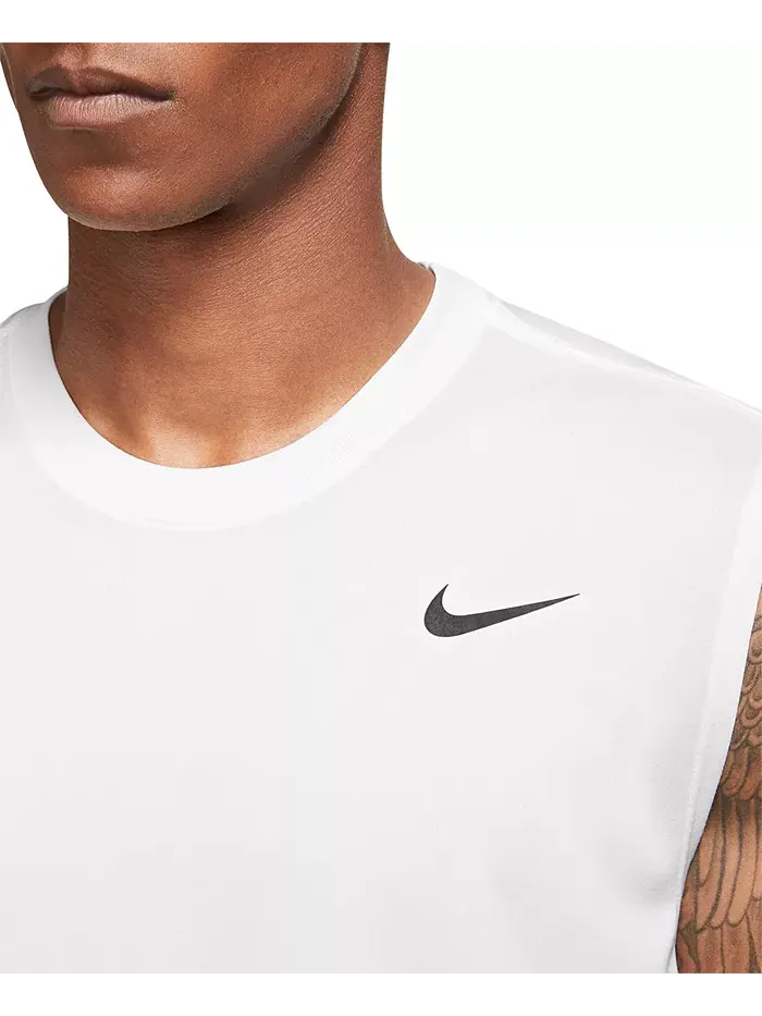 Мужская майка для фитнеса Legend Dri-FIT без рукавов Nike — изображение 5 из 7, белый/черный