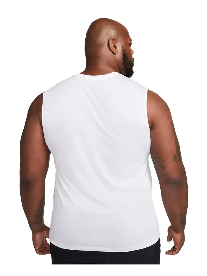 Мужская майка для фитнеса Legend Dri-FIT без рукавов Nike — изображение 7 из 7, белый/черный