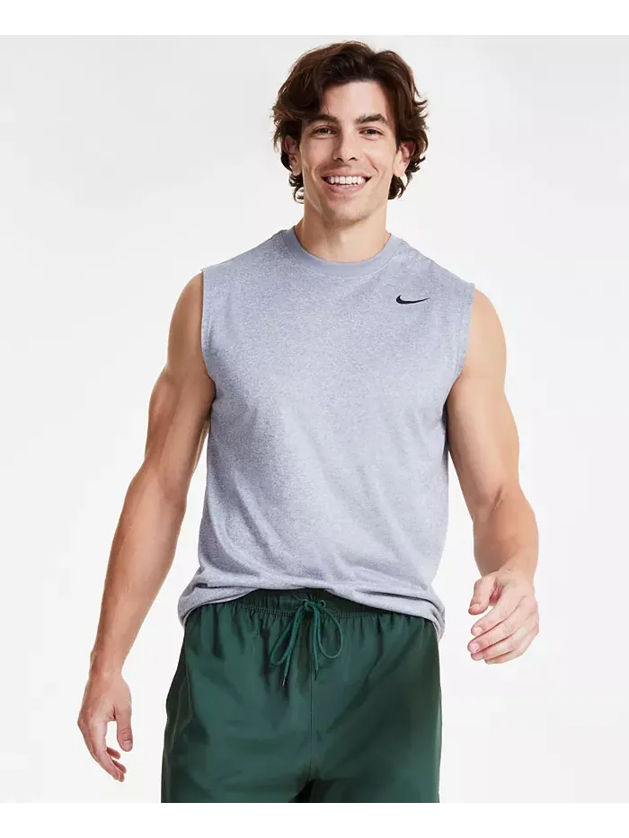 Мужская майка для фитнеса Legend Dri-FIT без рукавов Nike — изображение 1 из 4, серый