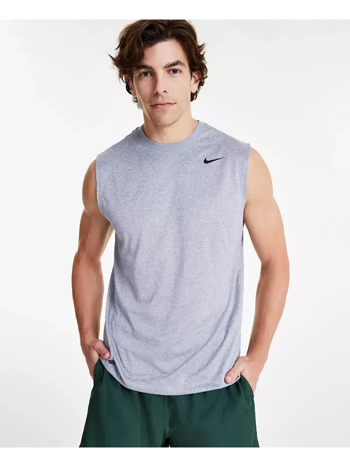 Мужская майка для фитнеса Legend Dri-FIT без рукавов Nike — изображение 2 из 4, серый