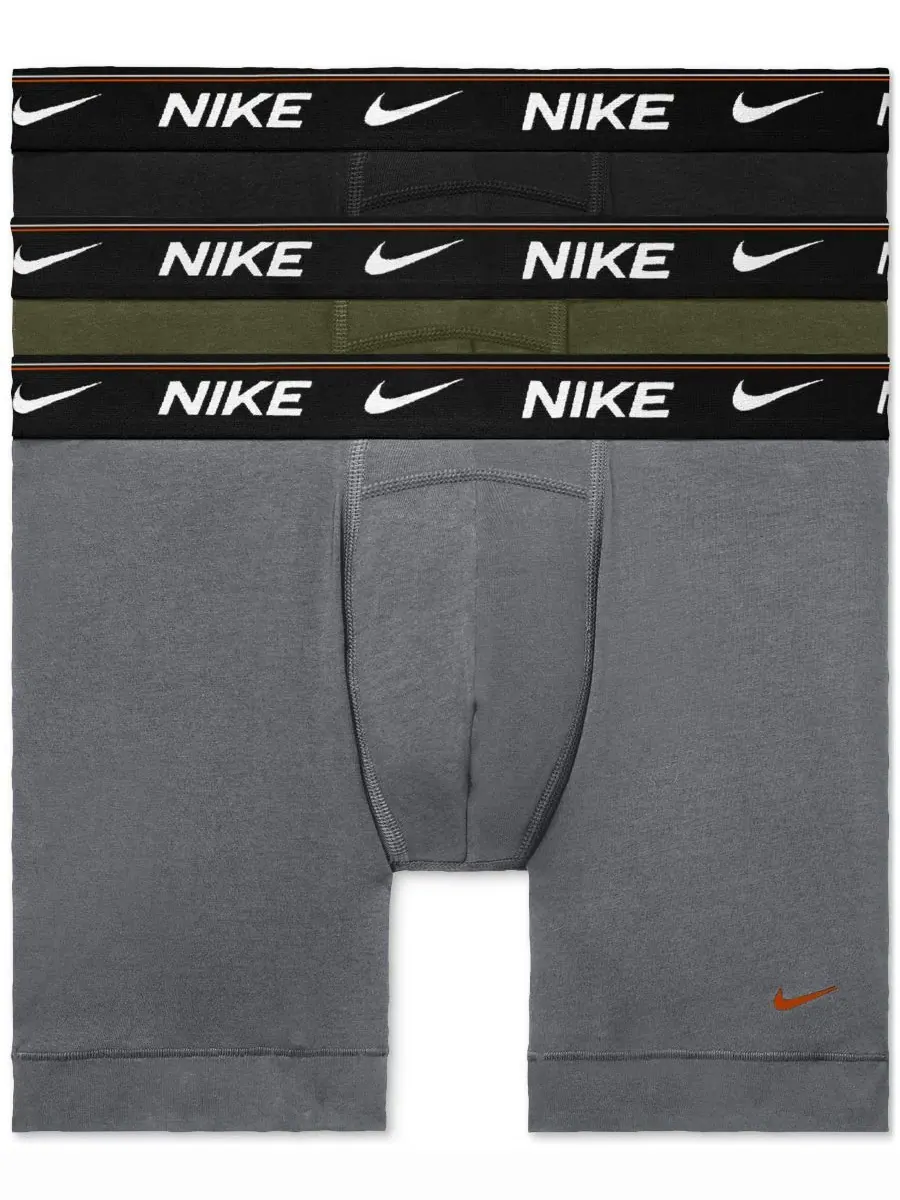 Nike Мужские боксеры Dri-FIT Ultra Comfort, комплект из 3 штук — изображение 1 из 4, серый