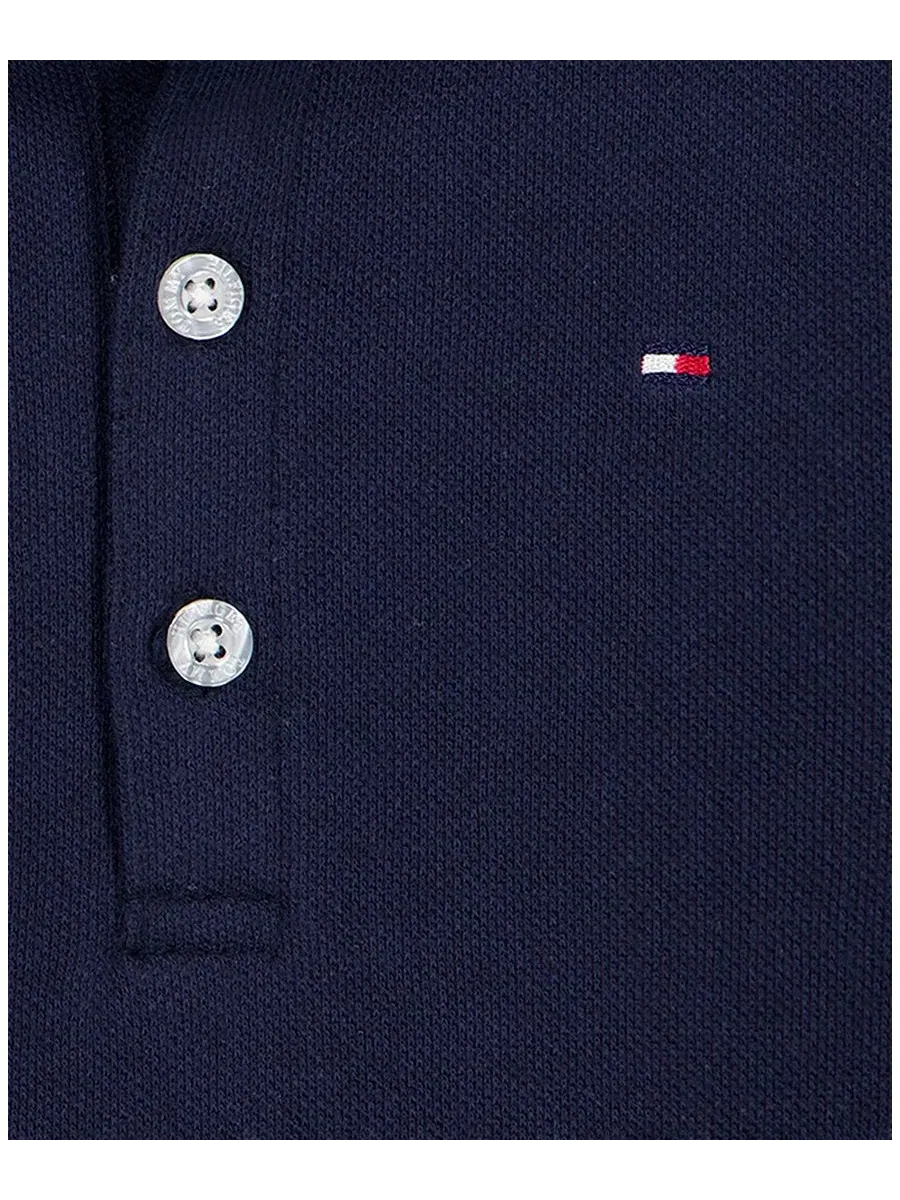 Детский комбинезон-поло с длинным рукавом Tommy Hilfiger — изображение 5 из 5, темно-синий