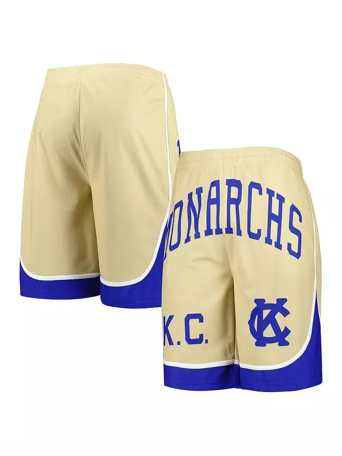 Мужские шорты Kansas City Monarchs кремового цвета Stitches — без цвета