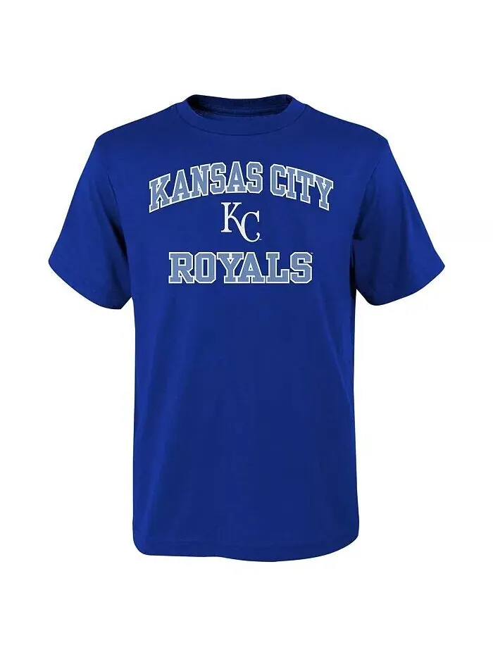 Футболка Big Boys Royal Kansas City Royals Heart & Soul Fanatics — изображение 1 из 1, королевский
