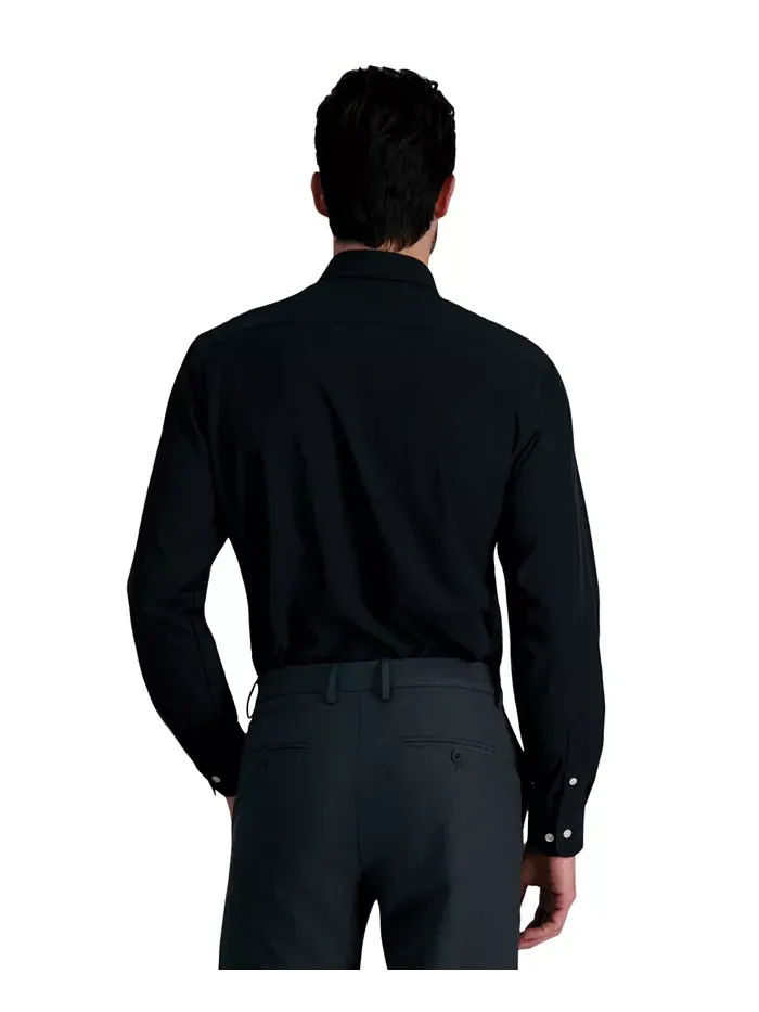 Мужская классическая рубашка Smart Wash Haggar — изображение 2 из 8, черный