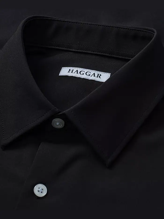 Мужская классическая рубашка Smart Wash Haggar — изображение 5 из 8, черный