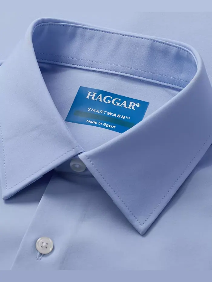 Мужская классическая рубашка Smart Wash Haggar — изображение 4 из 7, синий