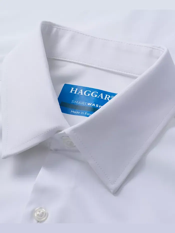 Мужская классическая рубашка Smart Wash Haggar — изображение 5 из 8, белый