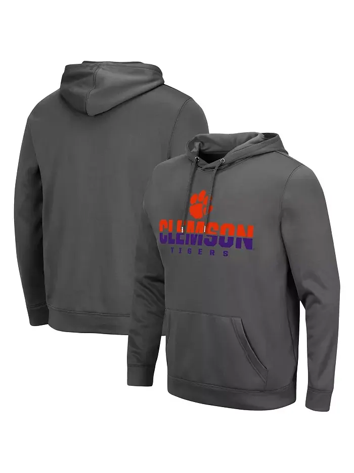 Мужская толстовка с капюшоном Clemson Tigers Lantern Colosseum — изображение 1 из 3, темно-серый