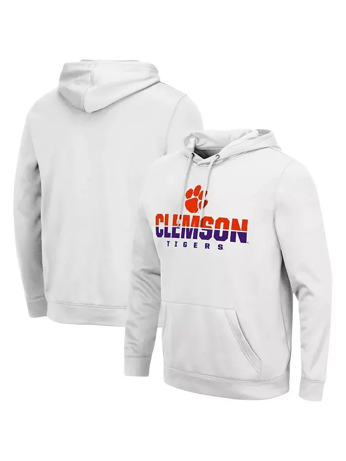 Мужская толстовка с капюшоном Clemson Tigers Lantern Colosseum — изображение 1 из 4, белый