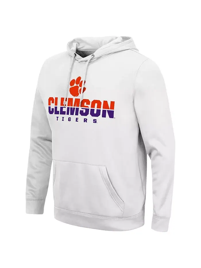 Мужская толстовка с капюшоном Clemson Tigers Lantern Colosseum — изображение 2 из 4, белый