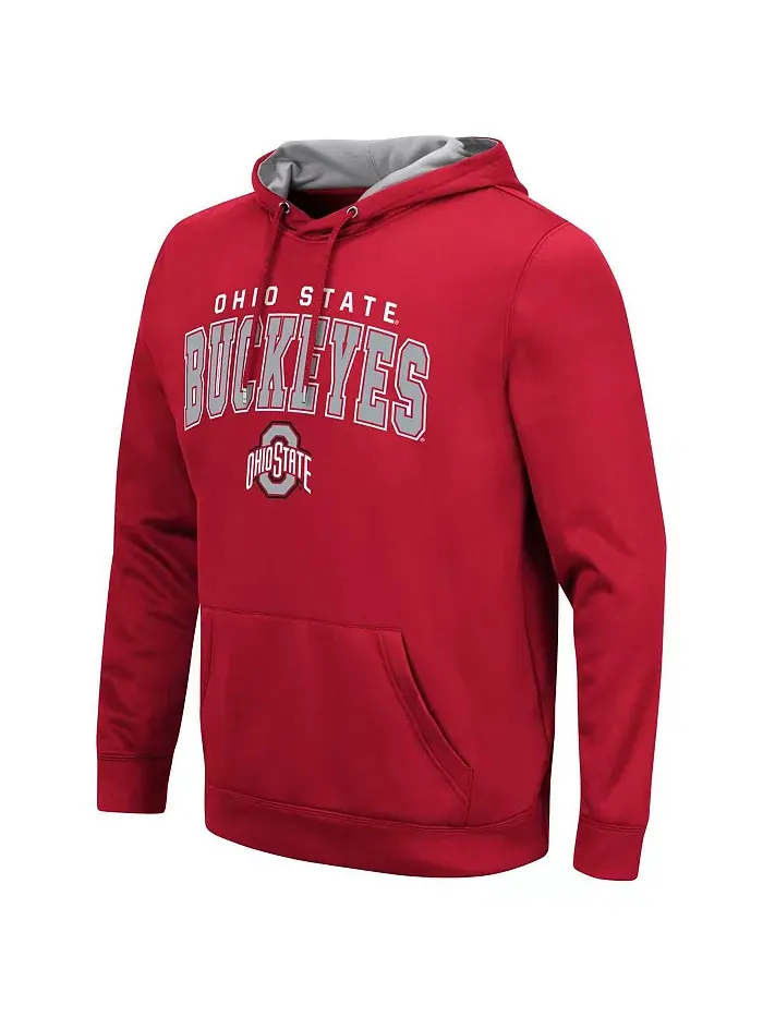 Мужская толстовка с капюшоном Ohio State Buckeyes Resistance Colosseum — изображение 2 из 5, алый