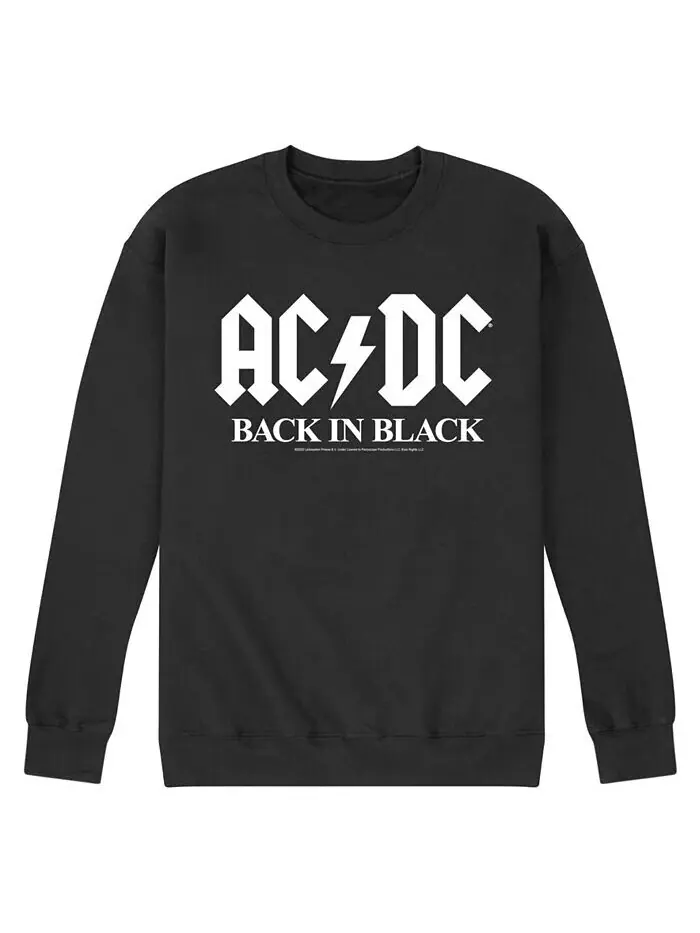 Мужская футболка ACDC Back in Black Fleece AIRWAVES — изображение 1 из 2, черный