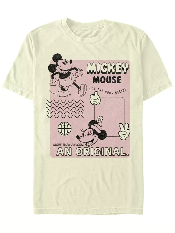 Мужская футболка с коротким рукавом Original Mickey Fifth Sun — изображение 2 из 2, белый