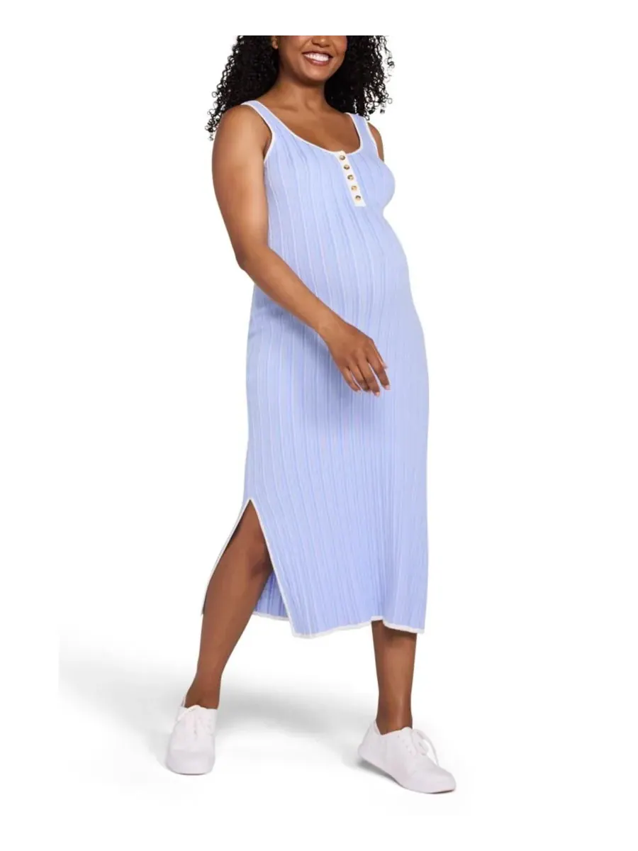 Платье-миди без рукавов для беременных и кормящих мам Motherhood Maternity, Peacoat Stripe