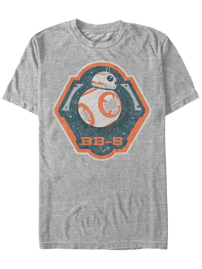 Мужская футболка с коротким рукавом и логотипом «Звездные войны» Bb-8 Fifth Sun — изображение 1 из 1, серый