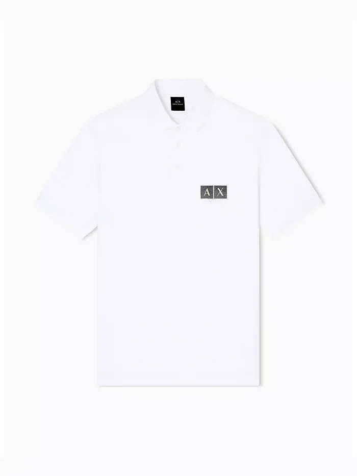 Мужская поло с золотым логотипом A|X Armani Exchange — изображение 5 из 5, мульти