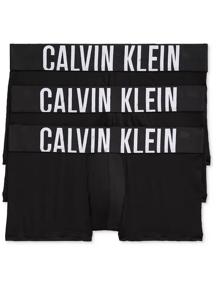 Мужские трусы-боксеры Intense Power Micro Low Rise, 3 штуки Calvin Klein — изображение 1 из 4, мульти