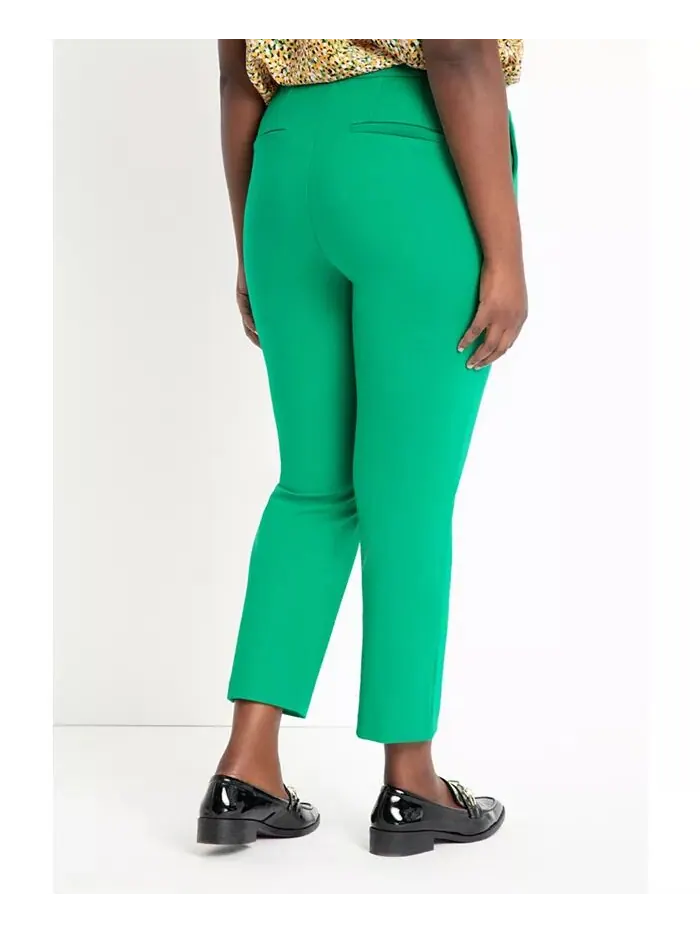Женские брюки Plus Size Tall The Ultimate Stretch Slim Leg Pant ELOQUII — изображение 3 из 3, черный