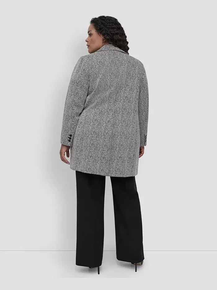 Блейзер Double D Topper размера Plus DKNY — изображение 5 из 6, черный/белый