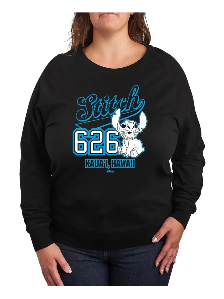 Футболки-пуловеры Lilo and Stitch 626 больших размеров Hybrid Apparel — изображение 1 из 3, черный