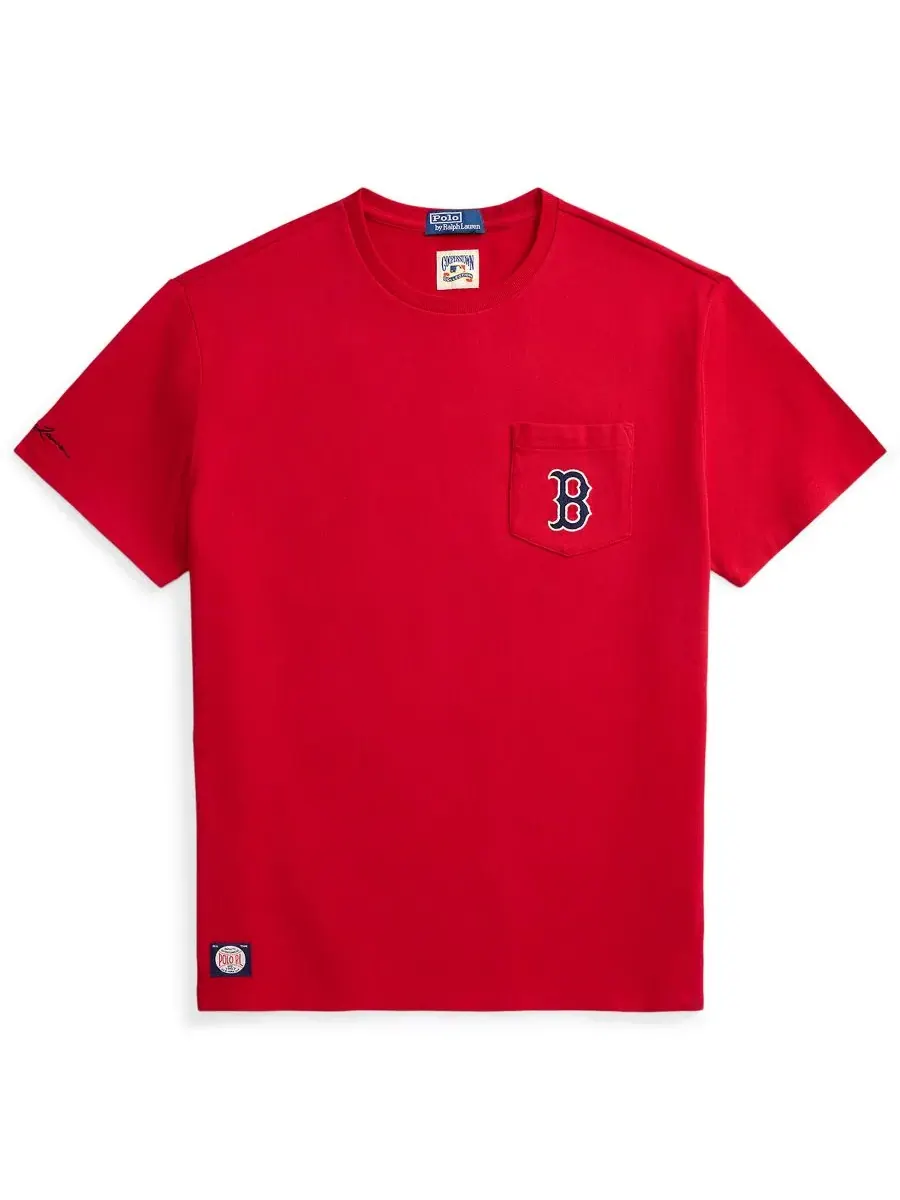 Мужская футболка классического кроя Polo Ralph Lauren — изображение 5 из 5, красный