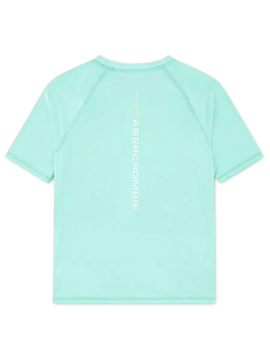 Детская футболка-рашгард с коротким рукавом Core Abercrombie kids — изображение 2 из 4, мята