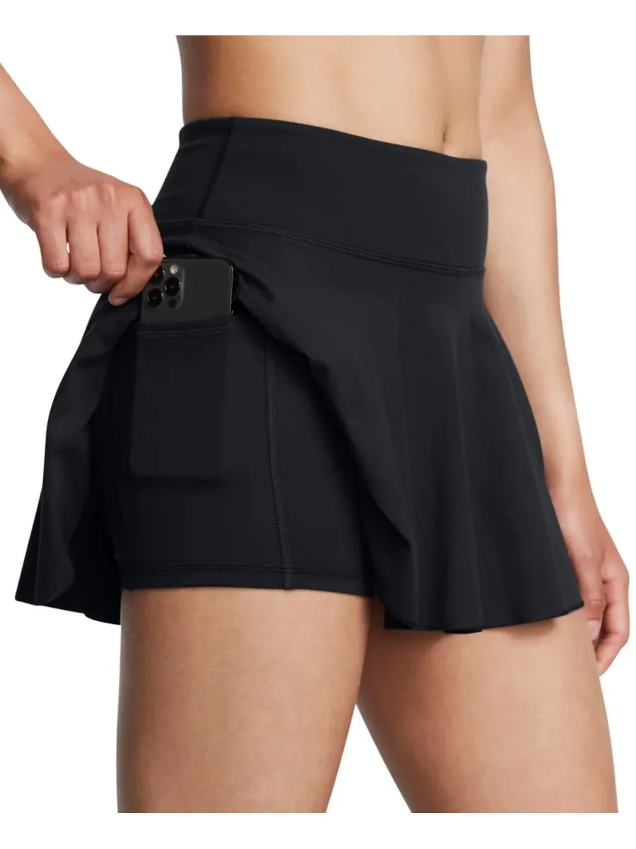 Женская юбка-шорты Motion Pull-On Under Armour — изображение 3 из 4, черный/белый