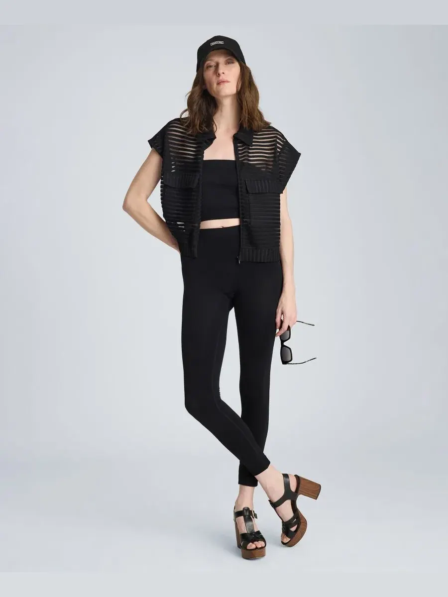 Женский кардиган с воротником Kenneth Cole — изображение 2 из 5, черный