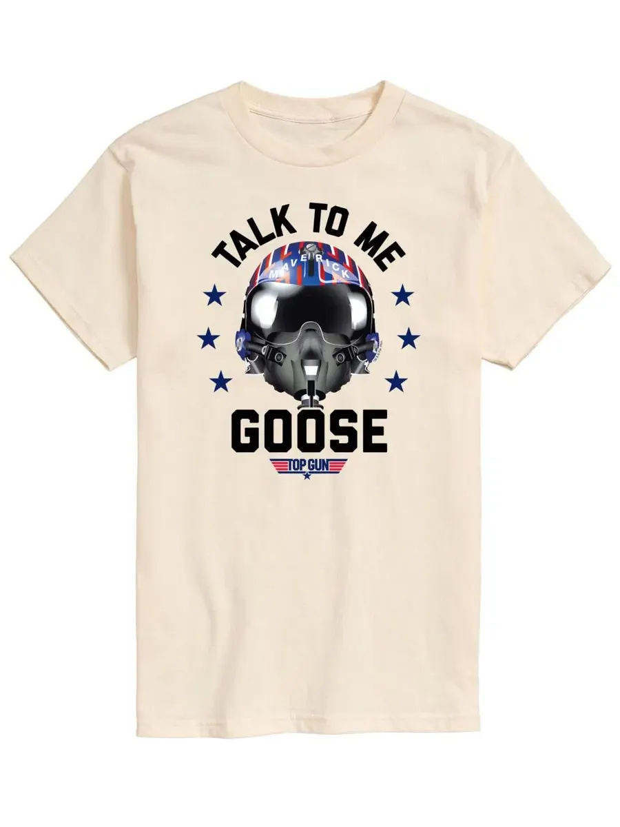 Мужская футболка с коротким рукавом и графическим принтом "Talk To Me Goose" Airwaves — изображение 1 из 3, бежевый