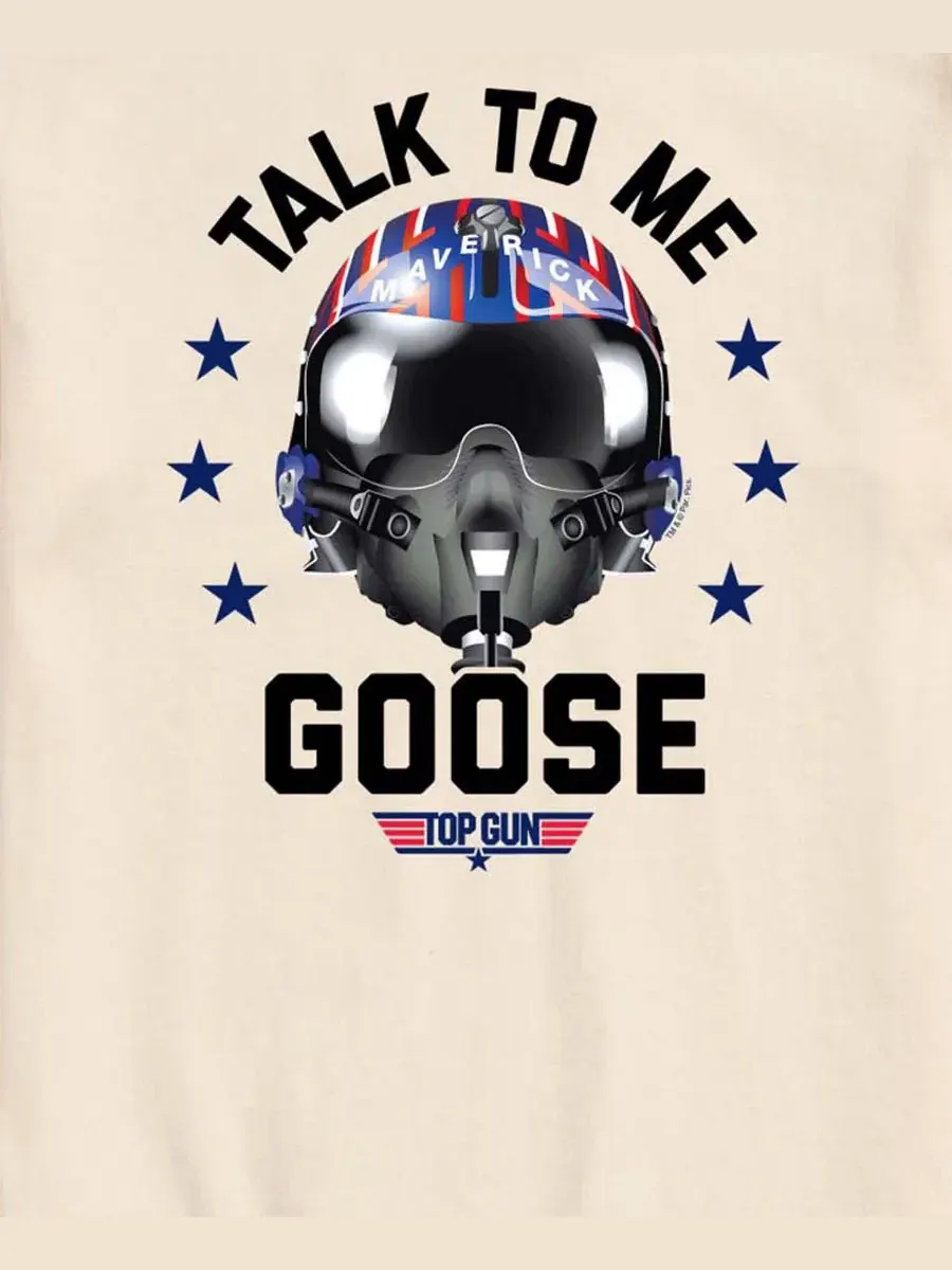 Мужская футболка с коротким рукавом и графическим принтом "Talk To Me Goose" Airwaves — изображение 3 из 3, бежевый