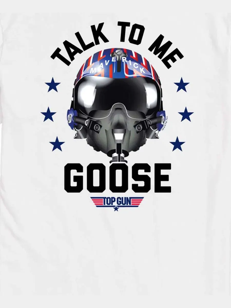Мужская футболка с коротким рукавом и графическим принтом "Talk To Me Goose" Airwaves — изображение 3 из 3, белый