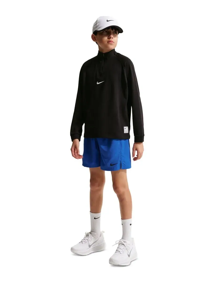 Тренировочные шорты Pro Dri-FIT для мальчиков 8-20 лет Nike — изображение 2 из 5, белый/черный