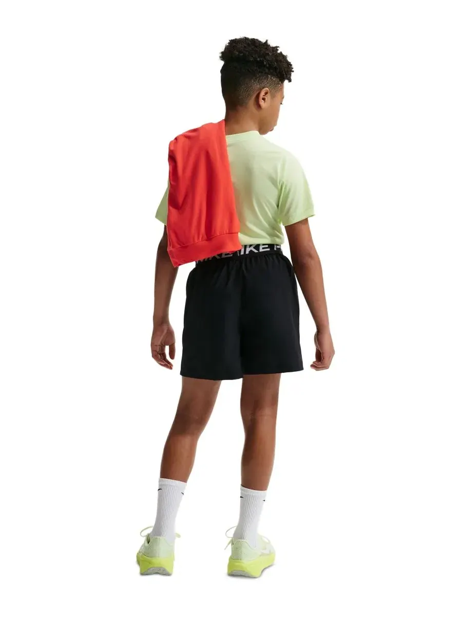 Тренировочные шорты Pro Dri-FIT для мальчиков 8-20 лет Nike — изображение 5 из 5, черный/белый