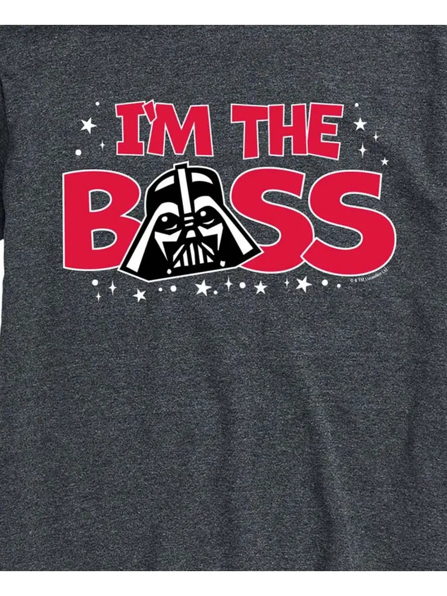 Мужская футболка с коротким рукавом Star Wars Vader Im The Boss с графическим принтом Airwaves — изображение 3 из 3
