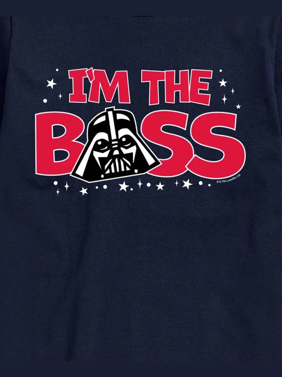 Мужская футболка с коротким рукавом Star Wars Vader Im The Boss с графическим принтом Airwaves — изображение 3 из 3