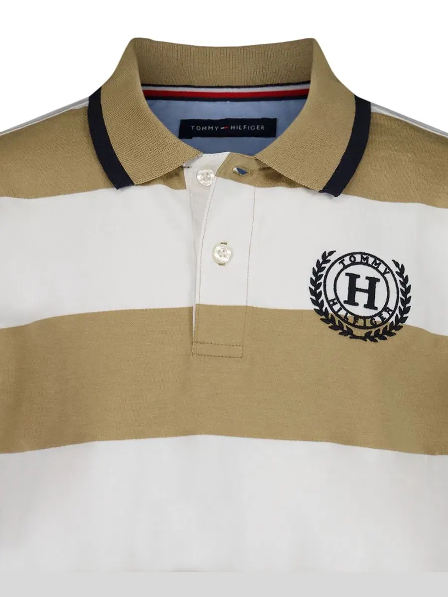 Поло для мальчиков 8-20 лет, полосатая расцветка «Маринерс» Tommy Hilfiger — изображение 4 из 11, чино