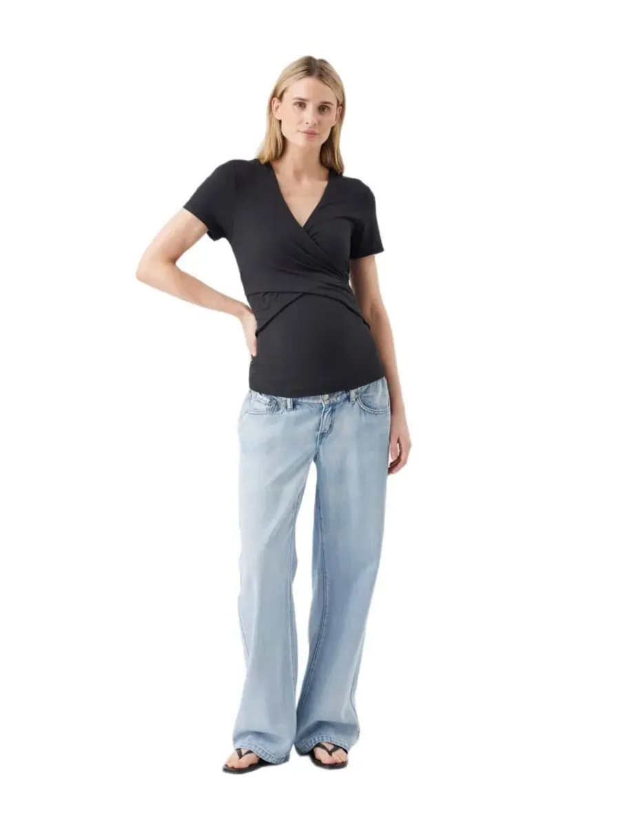 Ripe Maternity Футболка для кормления Maternity Ripe Luxe Knit Embrace — изображение 2 из 6, черный