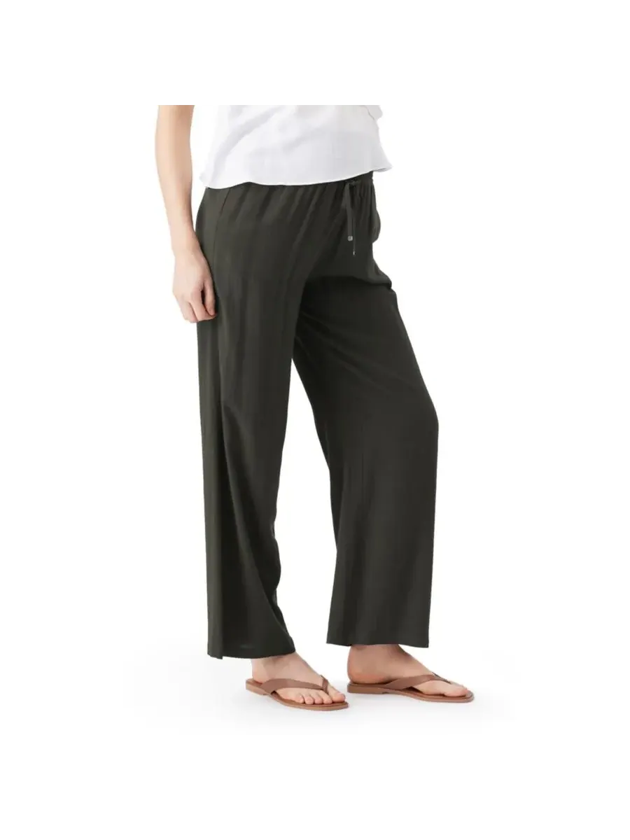 Ripe Maternity Женские широкие брюки из тенсела — изображение 5 из 6, оливковый