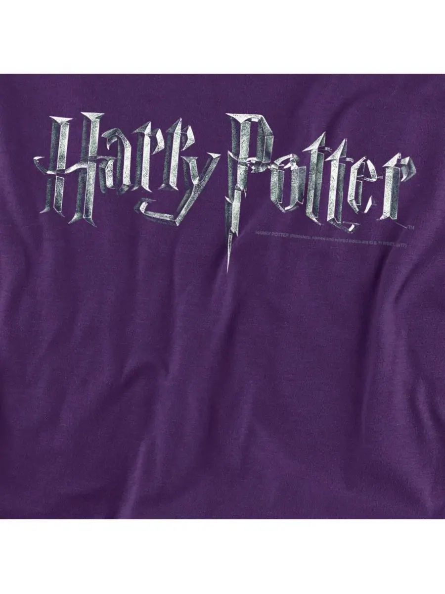 Футболка с принтом Harry Potter — изображение 3 из 3, фиолетовый