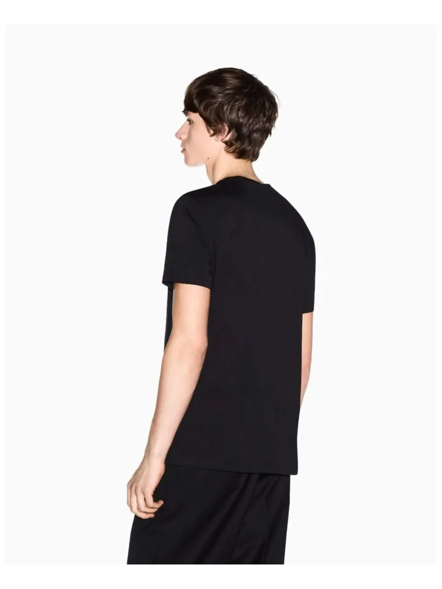 Мужская футболка с коротким рукавом и логотипом A|X Armani Exchange — изображение 3 из 5, черный